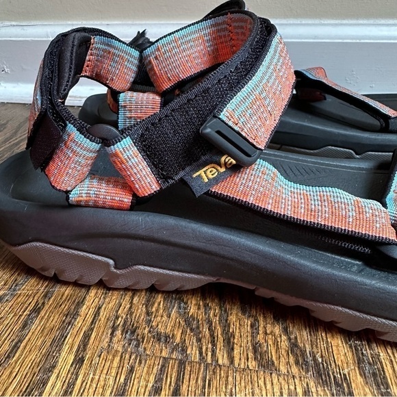 NWOT Teva Hurricane XLT2 Sandals Black Orange Mens 11 - Picture 5 of 7